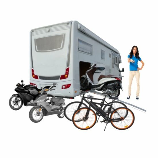 Fiets-E-Bike, Scooter en motor laadbaan voor garage - Camper