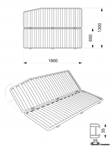 Vienna Foldable Aluminum Bed frame