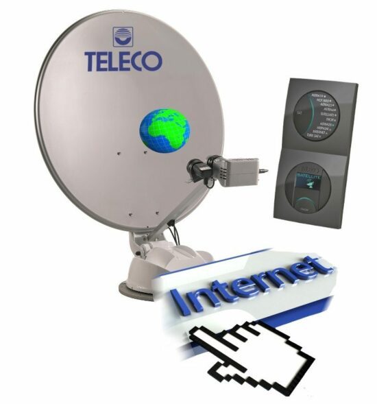 Teleco internet satellite antenna automatically dish